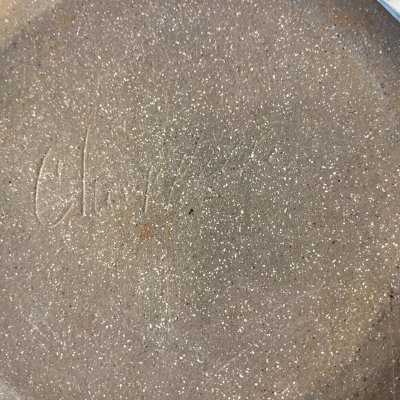 Chappelle Happy Valley Studio Georgia Pottery Watermelon Pie/Tart Dish - Signed - Picture 4 of 6